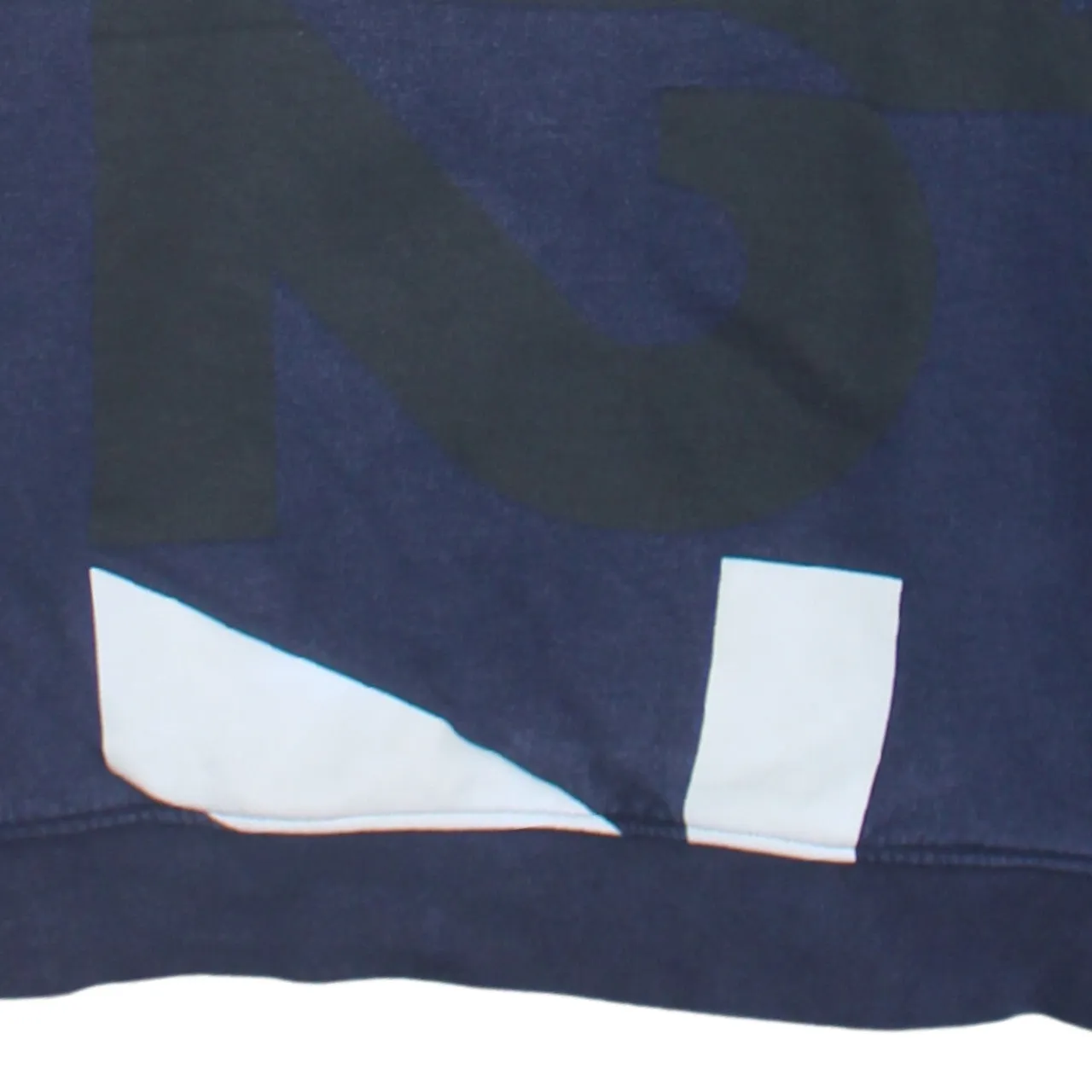 Lacoste Navy Blue Sweatshirt Men's Medium Bold Lacoste Sport Printed Front Pullover Top sold by Vintage Club product image thumbnail 4