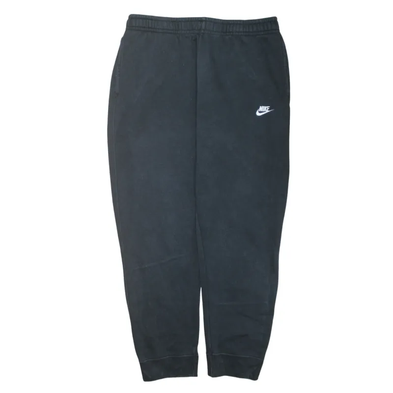 Nike Black Joggers Men’s XLarge Embroidered Swoosh Elastic Waist Cuffed Sweatpants sold by Vintage Club