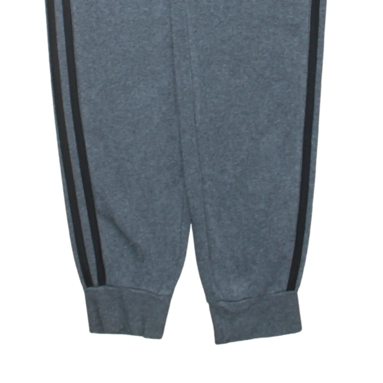 Adidas Dark Grey Joggers Women’s Small Printed Logo Side Stripes Cuffed Sweatpants sold by Vintage Club product image thumbnail 4