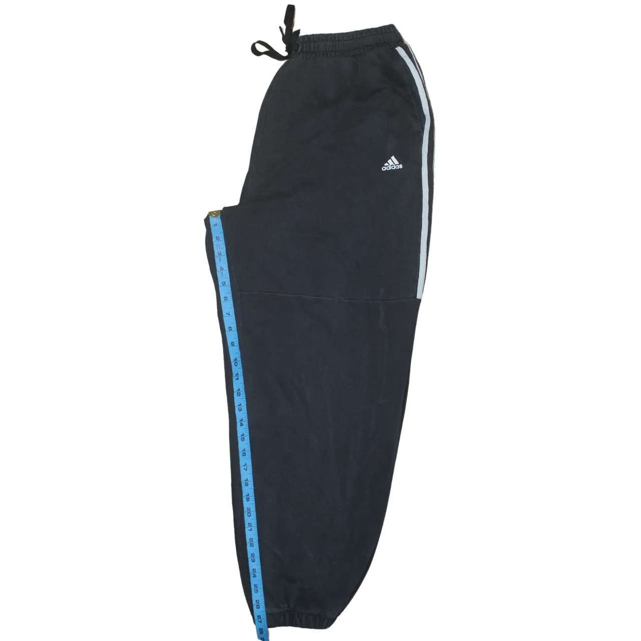 Adidas Black Joggers Women’s XLarge Embroidered Logo Three Stripe Sides Elastic Cuffs Sweatpants sold by Vintage Club product image thumbnail 5