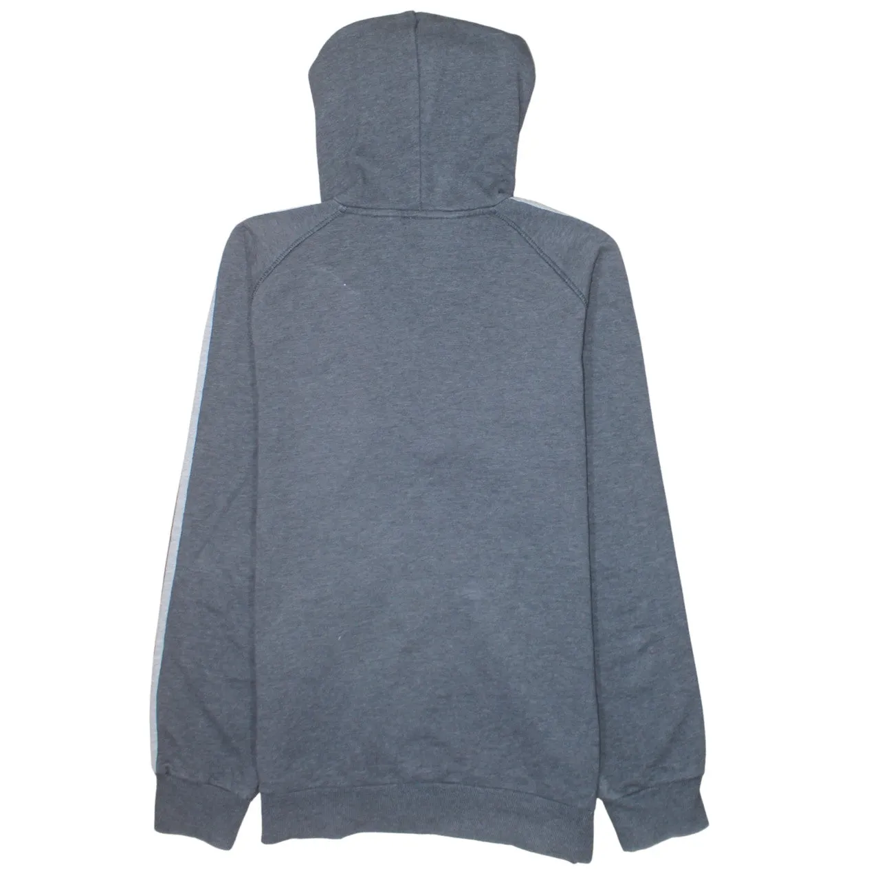 Adidas Dark Grey Hoodie Men's Small Embroidered Logo Three Stripe Sleeves Pullover Sweatshirt sold by Vintage Club product image thumbnail 2