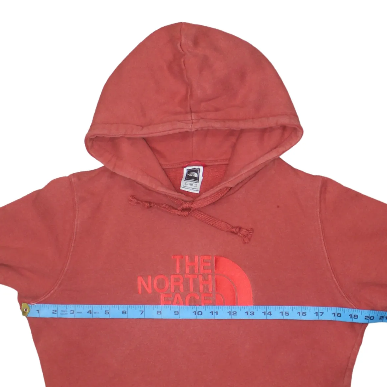 The North Face Burgundy Red Hoodie Women’s Medium Embroidered Logo Front Pocket Pullover Sweatshirt sold by Vintage Club product image thumbnail 5
