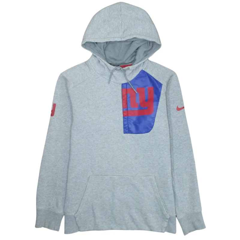 Nike Grey Pullover Hoodie Men’s Large Printed NY Giants Logo Front Pocket Sweatshirt sold by Vintage Club