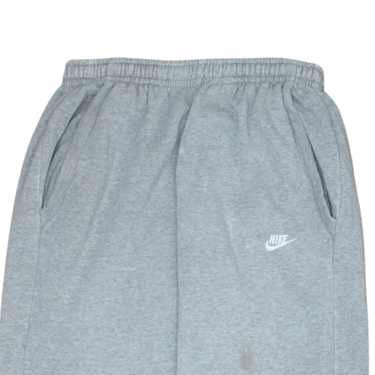 Nike Grey Joggers Womens Large Printed Swoosh Logo Elasticated Cuffs Fleece Sweatpants sold by Vintage Club product image thumbnail 3