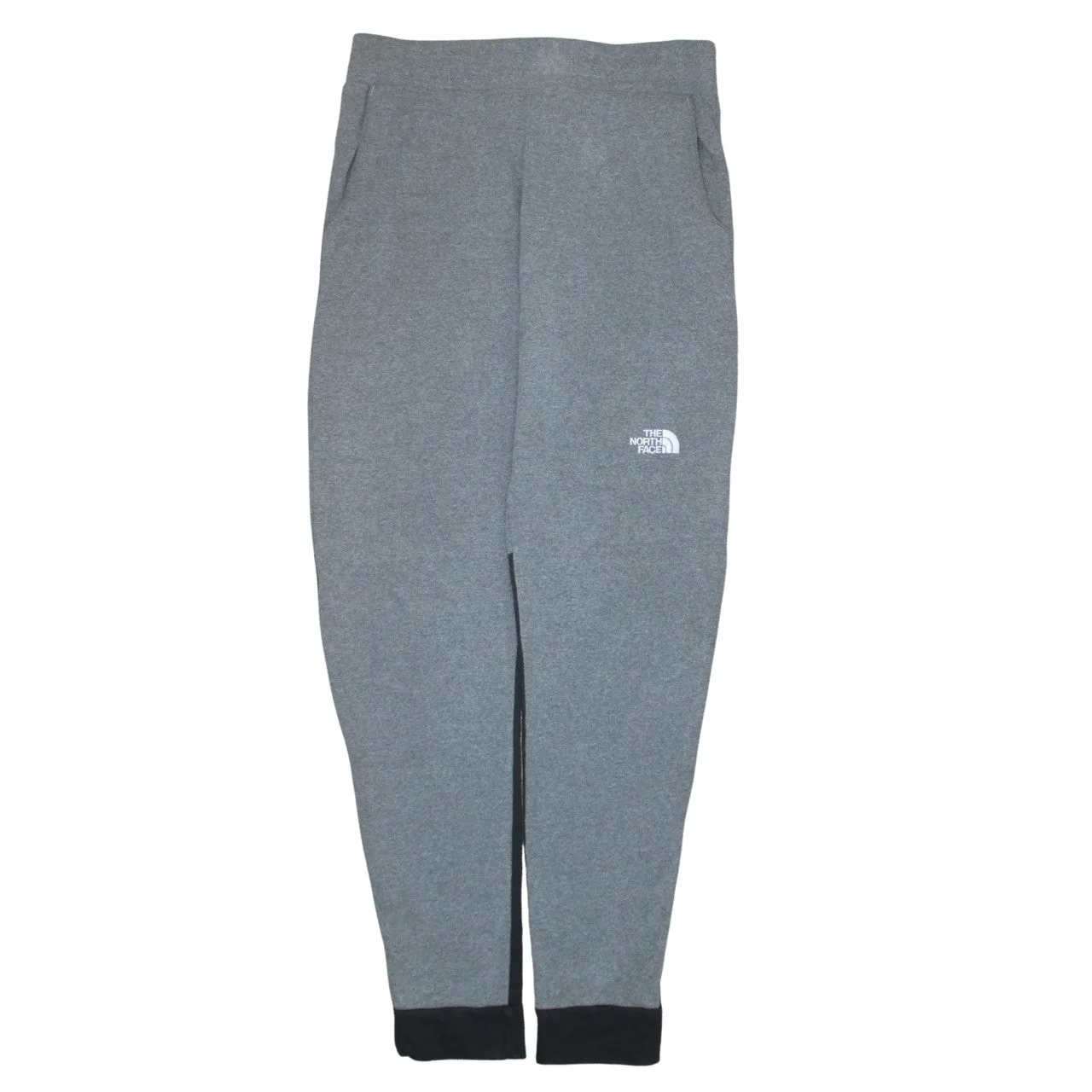 The North Face Grey Joggers Men’s Medium Embroidered Logo Zip Pocket Colour Block Sweatpants sold by Vintage Club