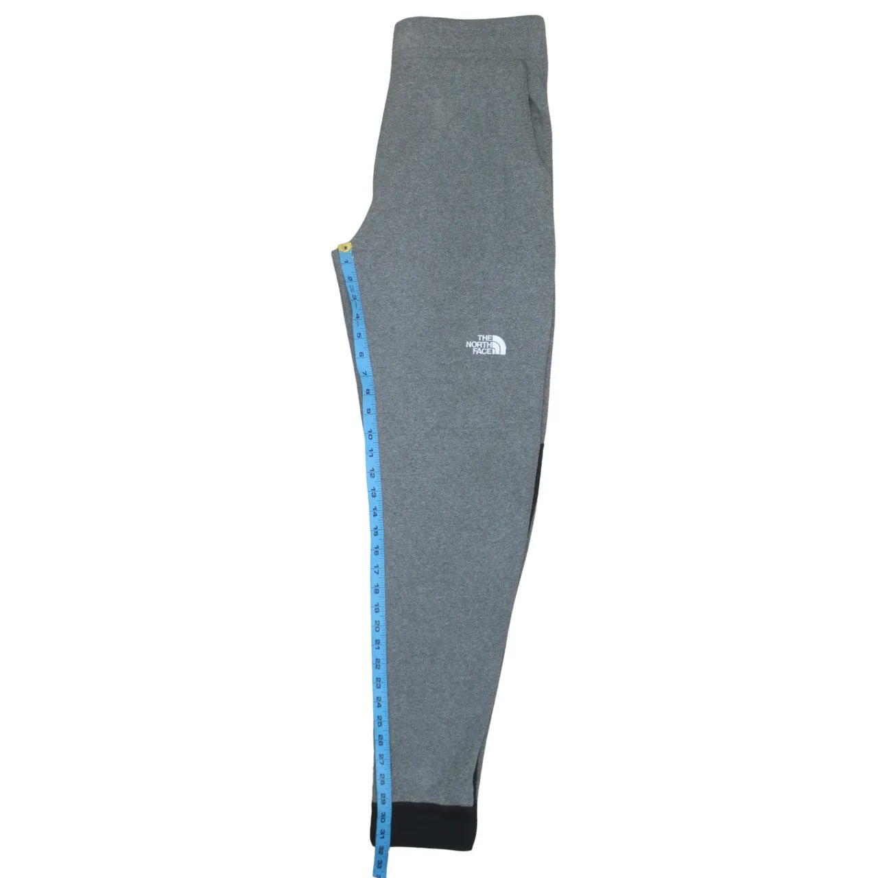 The North Face Grey Joggers Men’s Medium Embroidered Logo Zip Pocket Colour Block Sweatpants sold by Vintage Club product image thumbnail 5