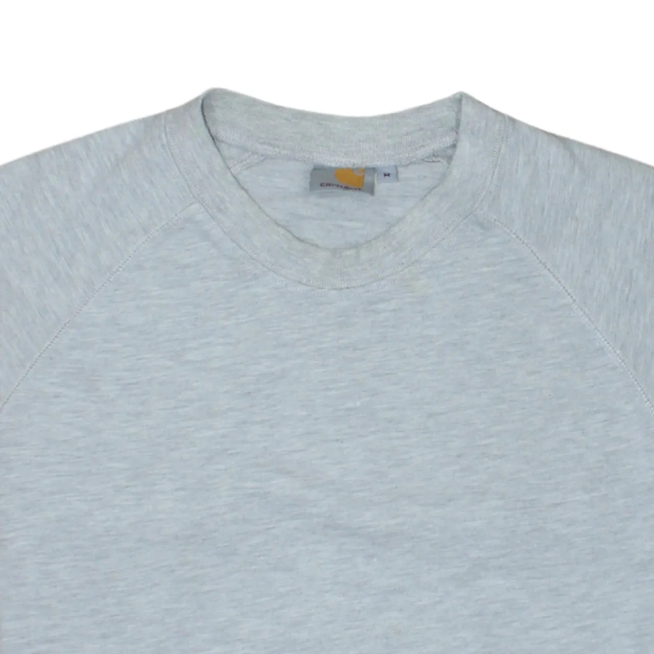 Carhartt Light Grey Sweatshirt Women’s Medium Small Logo Patch Crewneck Pullover Jumper sold by Vintage Club product image thumbnail 3