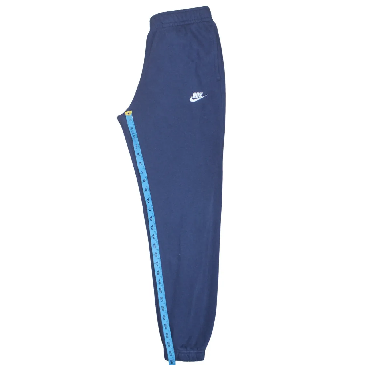 Nike Navy Blue Joggers Sweatpants Men's Small Embroidered Swoosh Elasticated Cuffs Pockets sold by Vintage Club product image thumbnail 5