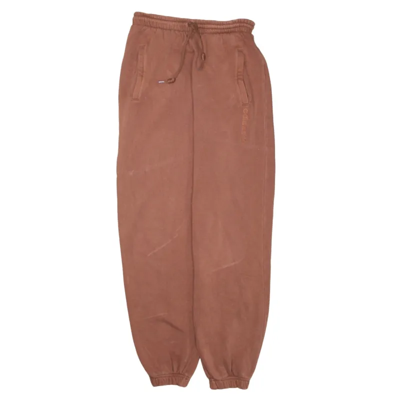 Adidas Brown Joggers Women’s XSmall Embroidered Logo Elasticated Waist Cuffed Sweatpants made by Adidas