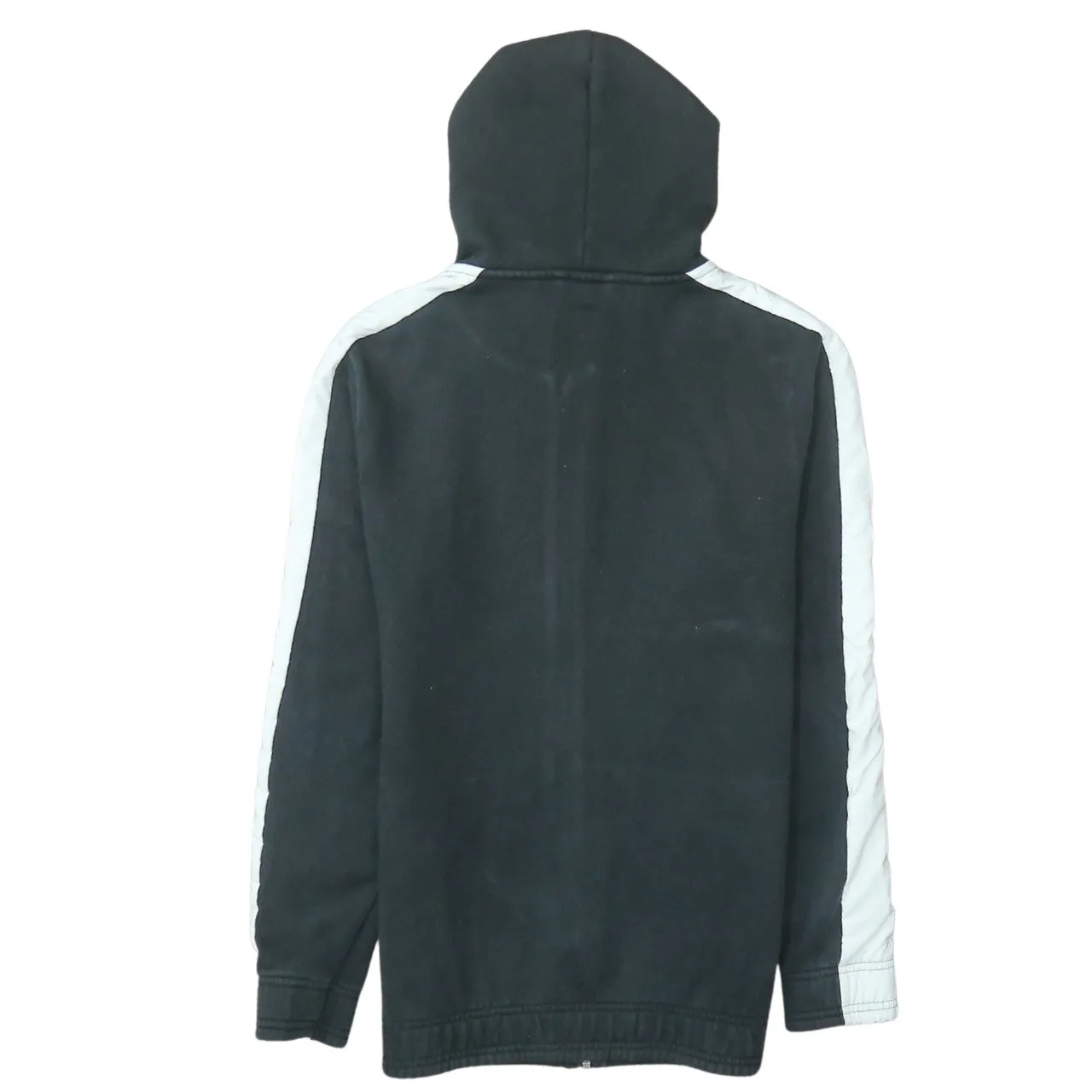 Puma Black Full Zip Hoodie Men’s Small White Sleeve Stripes Printed Chest Logo Sweatshirt sold by Vintage Club product image thumbnail 2