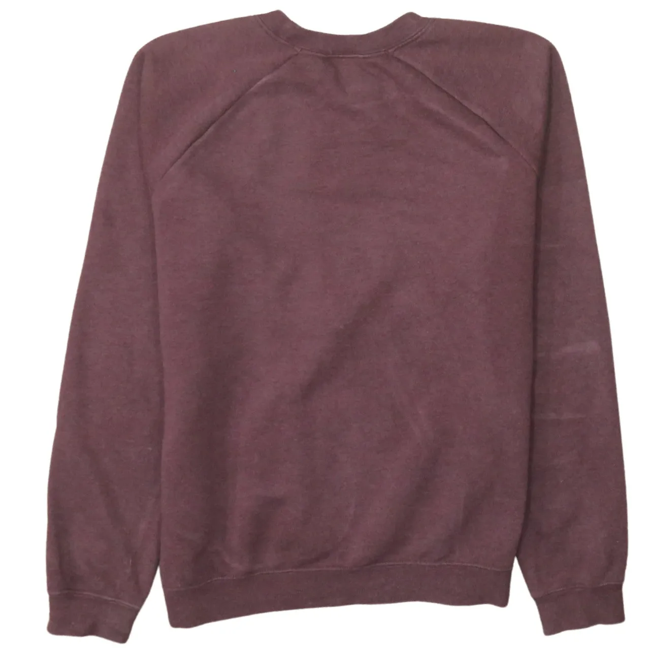 Nike Burgundy Red Sweatshirt Men's Small Printed Logo Crewneck Pullover Fleece Top sold by Vintage Club product image thumbnail 2