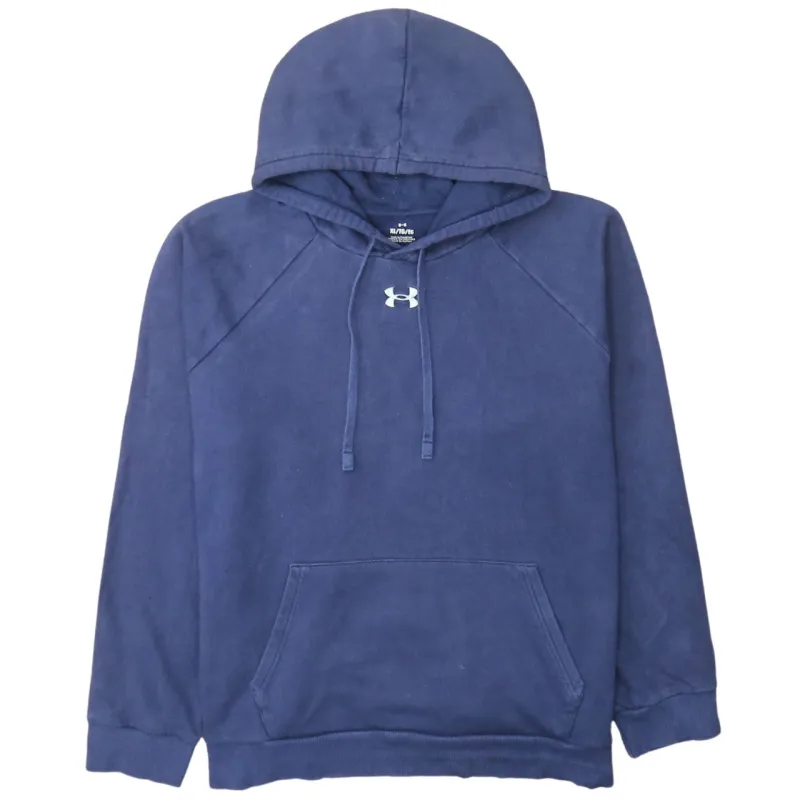 Under Armour Navy Blue Hoodie Men's XLarge Embroidered Chest Logo Front Pocket Pullover Sweatshirt made by Under Armour