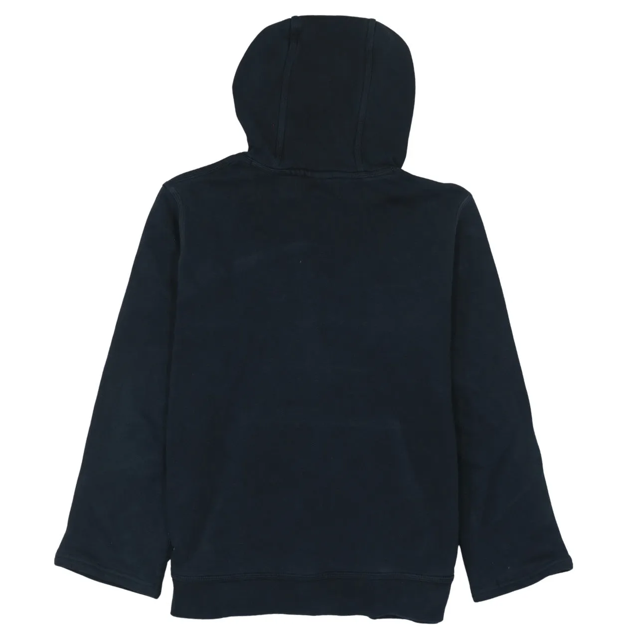 Nike Black Hoodie Women’s Medium Embroidered Swoosh Drawstring Hood Front Pocket Sweatshirt sold by Vintage Club product image thumbnail 2