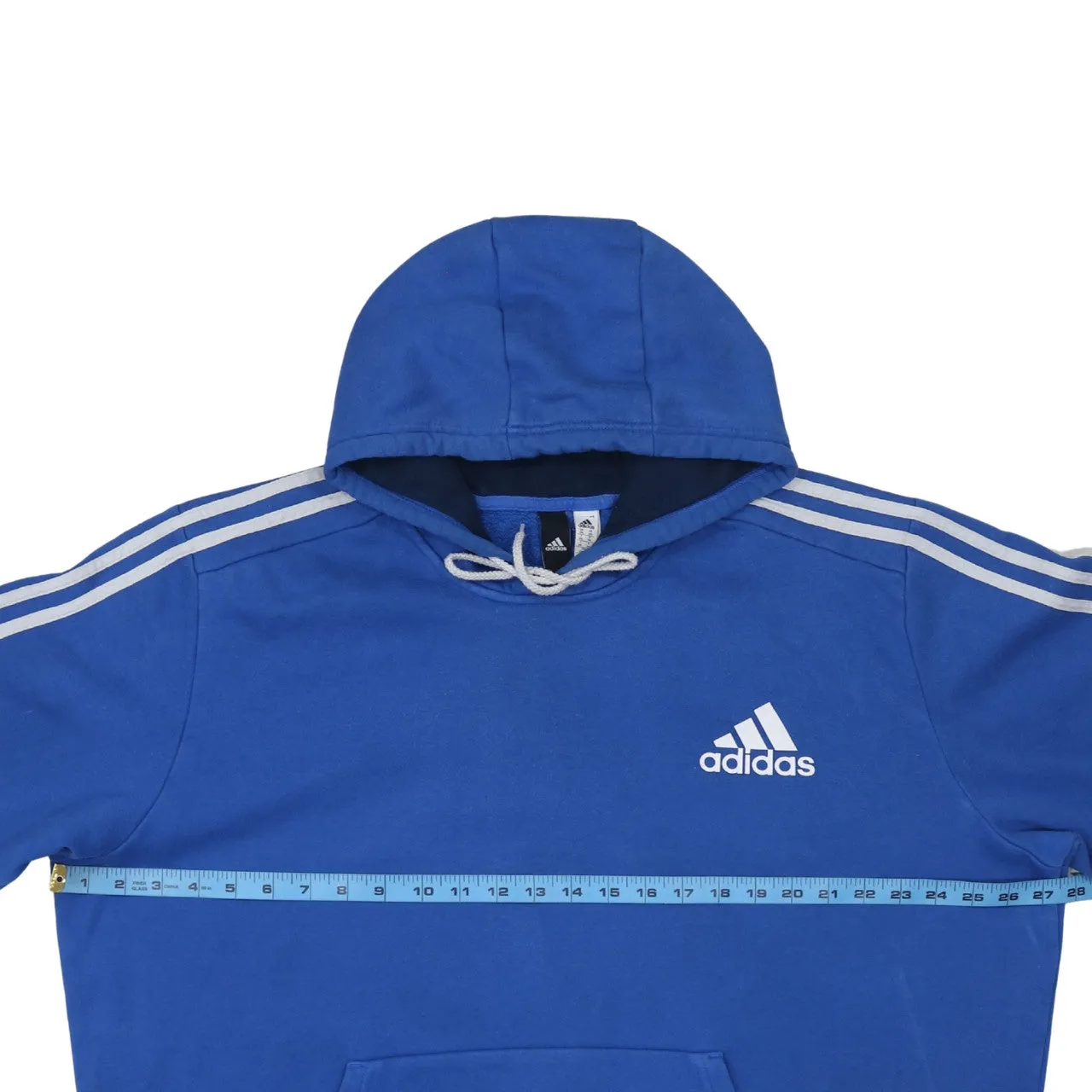 Adidas Royal Blue Hoodie Women’s XXLarge Embroidered Logo Three Stripe Sleeves Pullover Sweatshirt sold by Vintage Club product image thumbnail 5