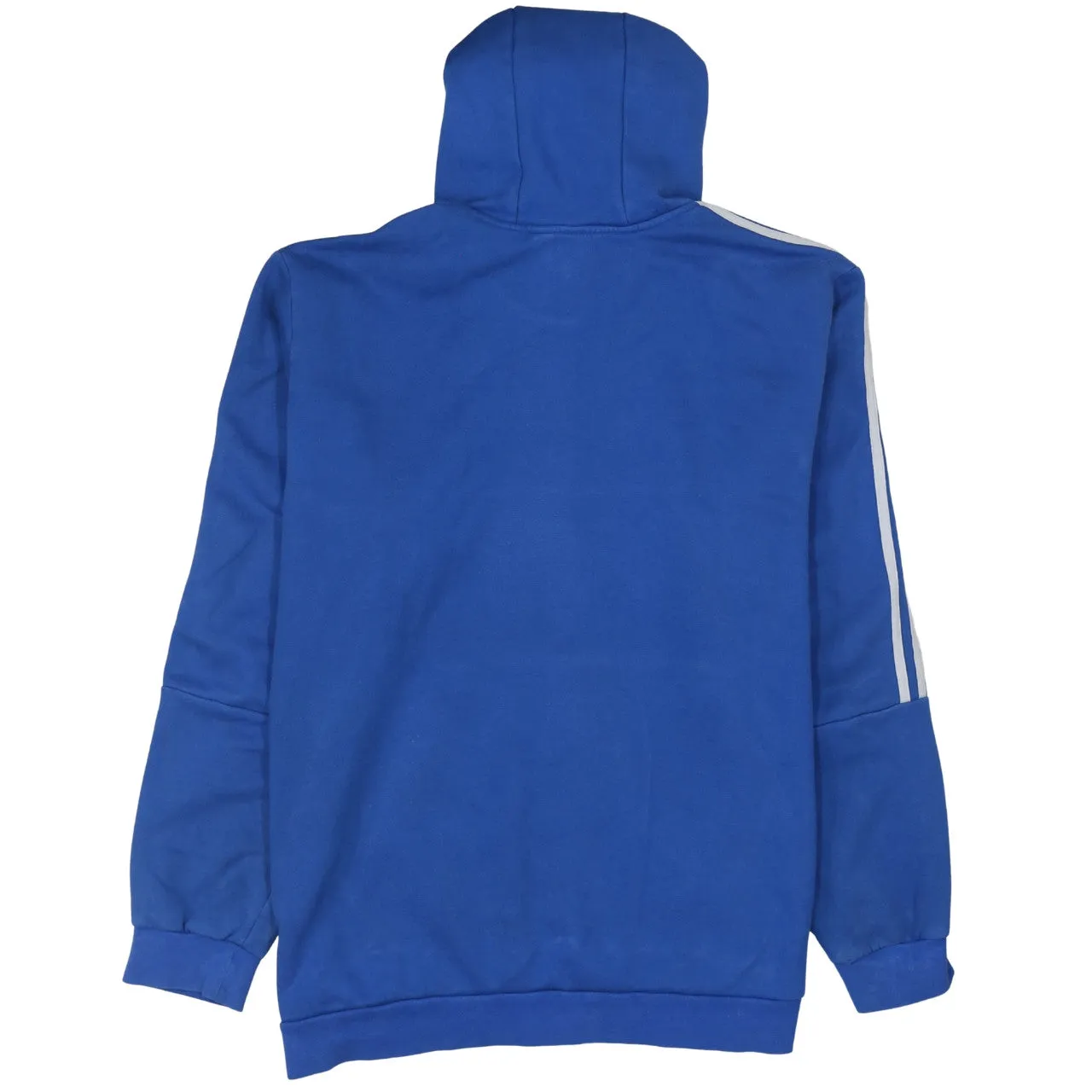 Adidas Royal Blue Hoodie Women’s XXLarge Embroidered Logo Three Stripe Sleeves Pullover Sweatshirt sold by Vintage Club product image thumbnail 2