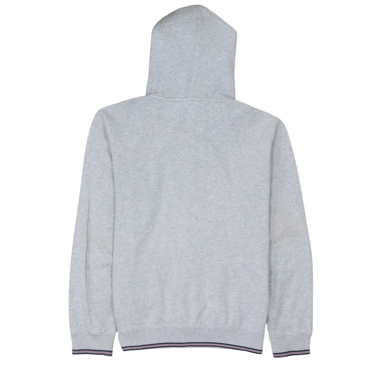 Fila Light Grey Zip Hoodie Men's Medium Embroidered Chest Logo Split Pockets Sweatshirt sold by Vintage Club product image thumbnail 2