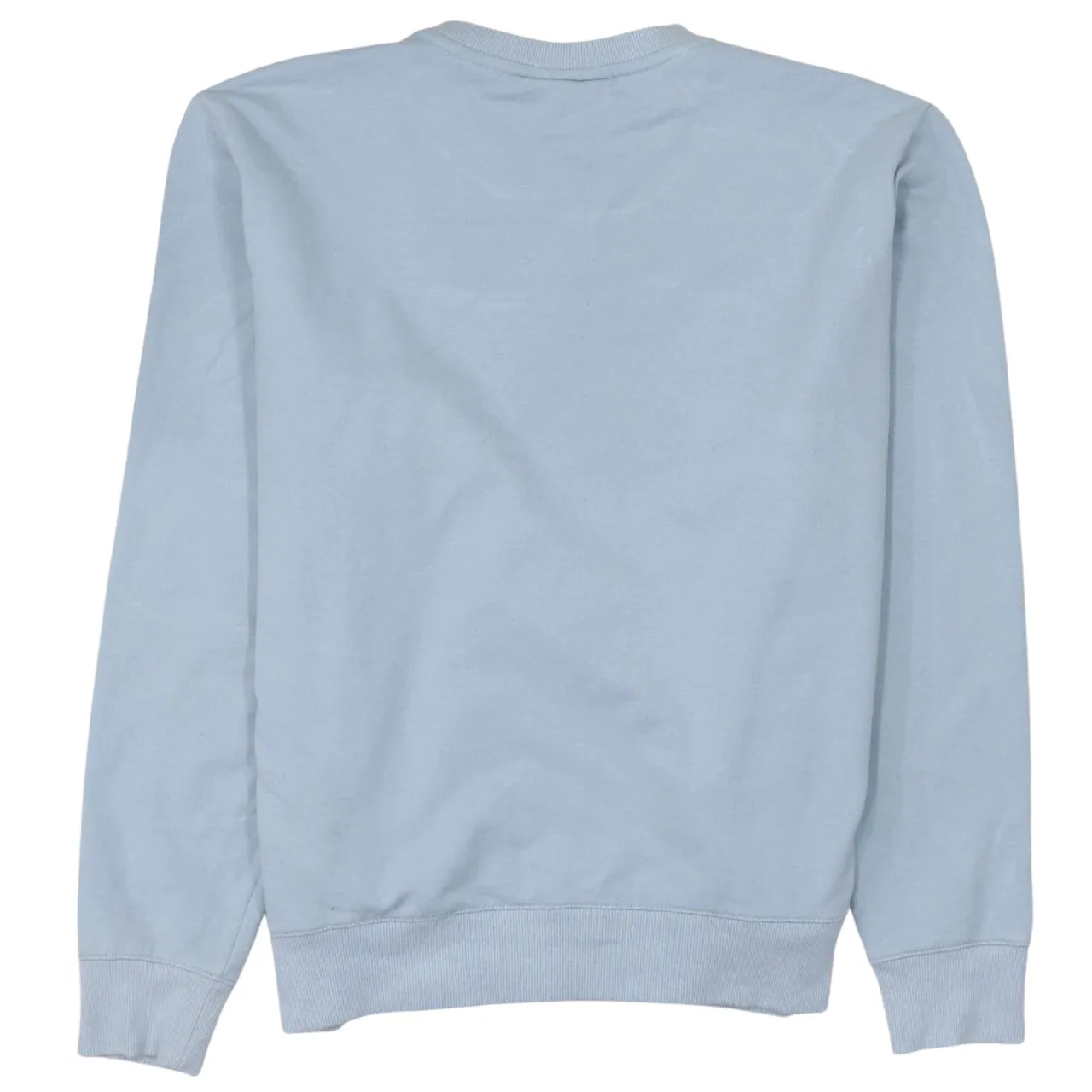 Fila Light Blue Sweatshirt Women’s Large Embroidered Chest Logo Ribbed Cuffs Pullover Top sold by Vintage Club product image thumbnail 2