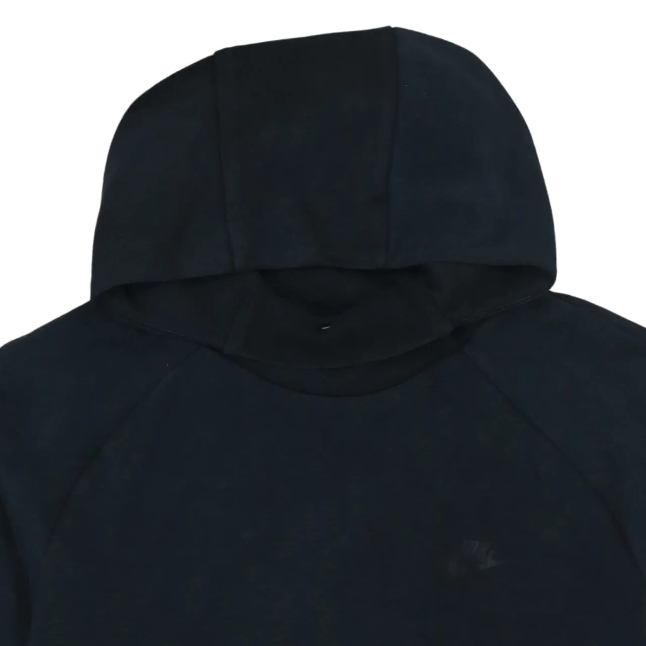 Nike Black Hoodie Women’s Large Minimal Embroidered Swoosh Pullover Sweatshirt sold by Vintage Club product image thumbnail 3