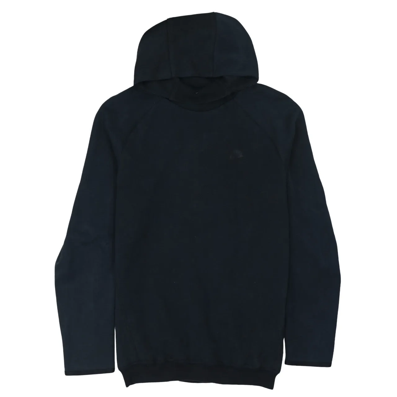 Nike Black Hoodie Women’s Large Minimal Embroidered Swoosh Pullover Sweatshirt sold by Vintage Club