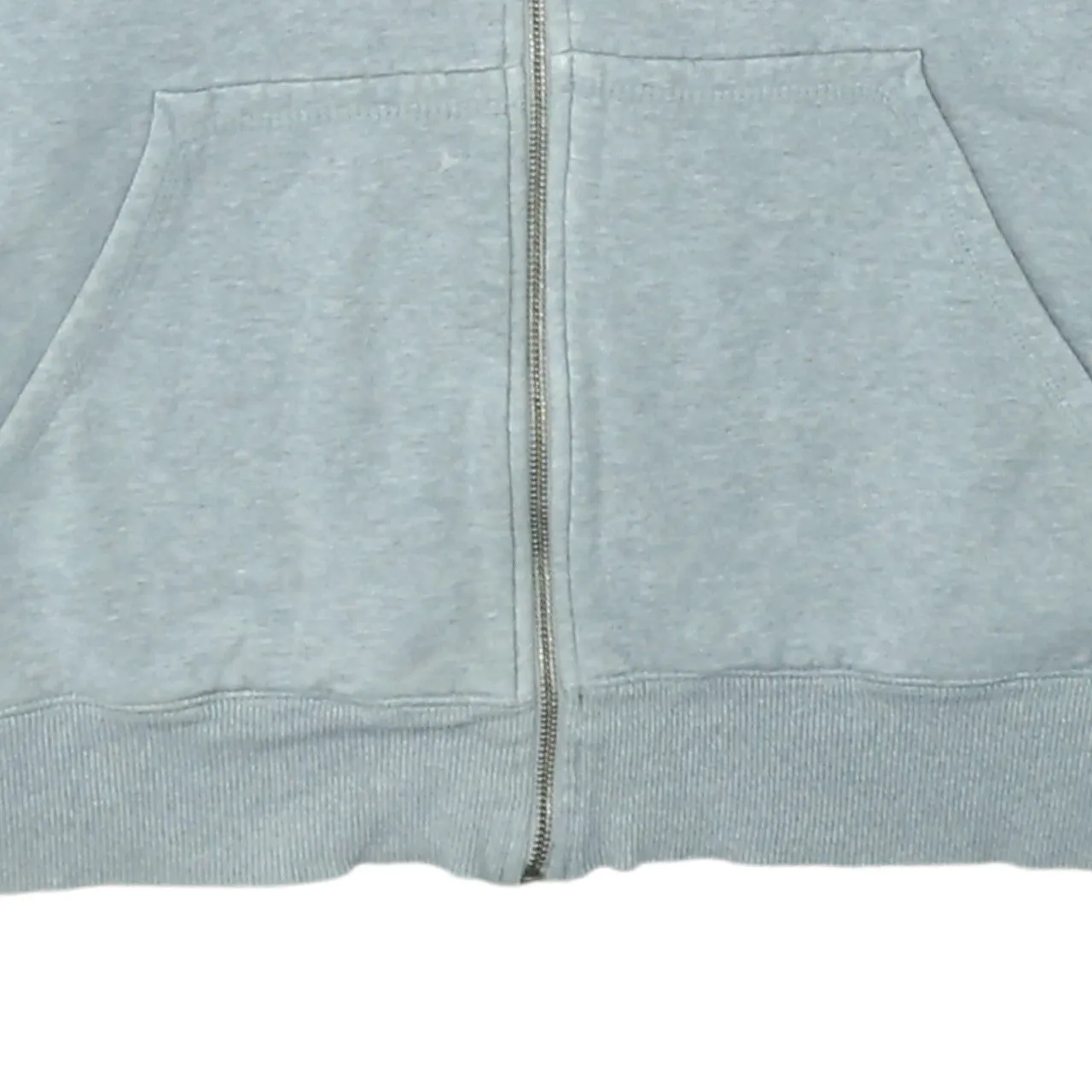 Nike Light Grey Full Zip Hoodie Men's XLarge Embroidered Swoosh Split Pockets Fleece Sweatshirt sold by Vintage Club product image thumbnail 4