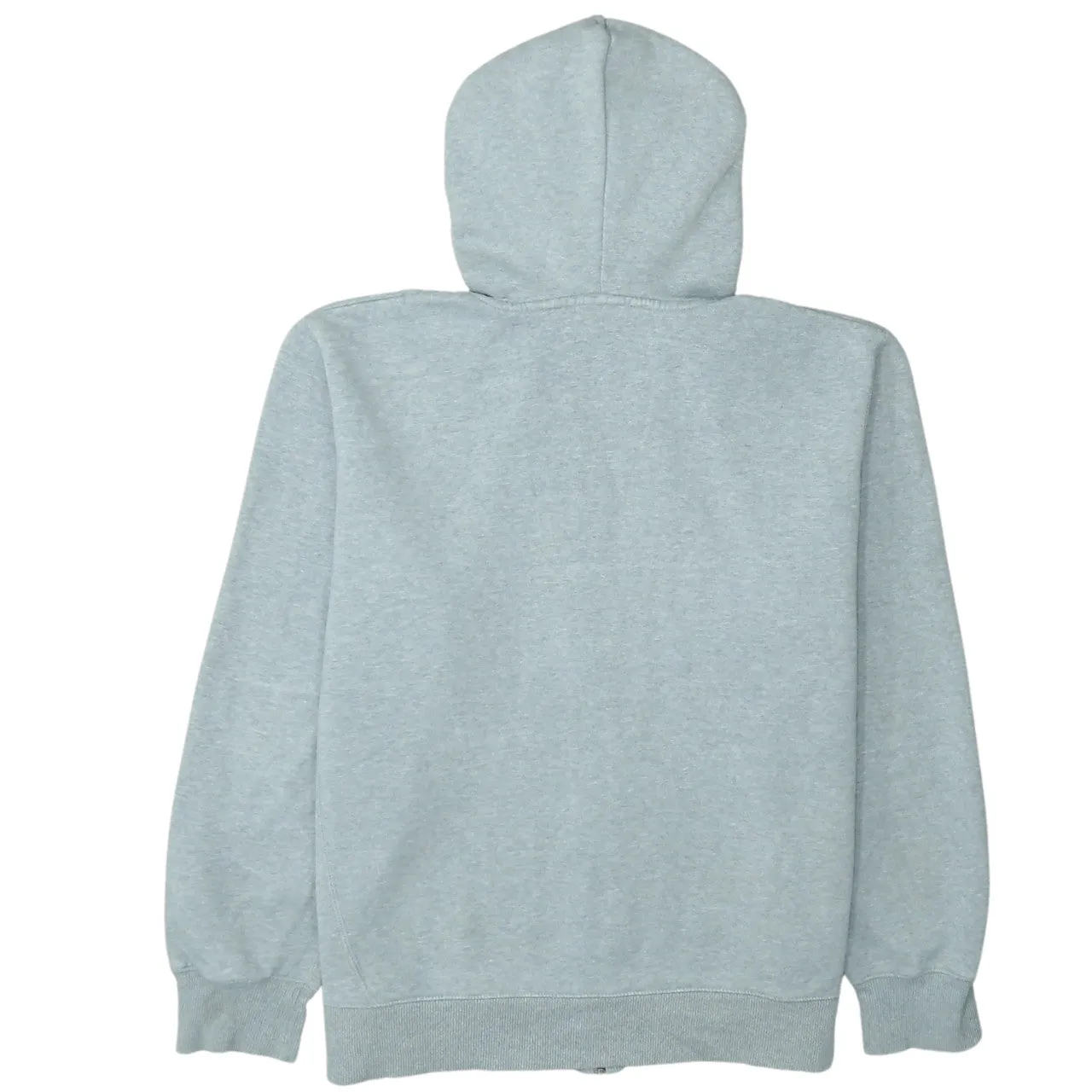 Nike Light Grey Full Zip Hoodie Men's XLarge Embroidered Swoosh Split Pockets Fleece Sweatshirt sold by Vintage Club product image thumbnail 2