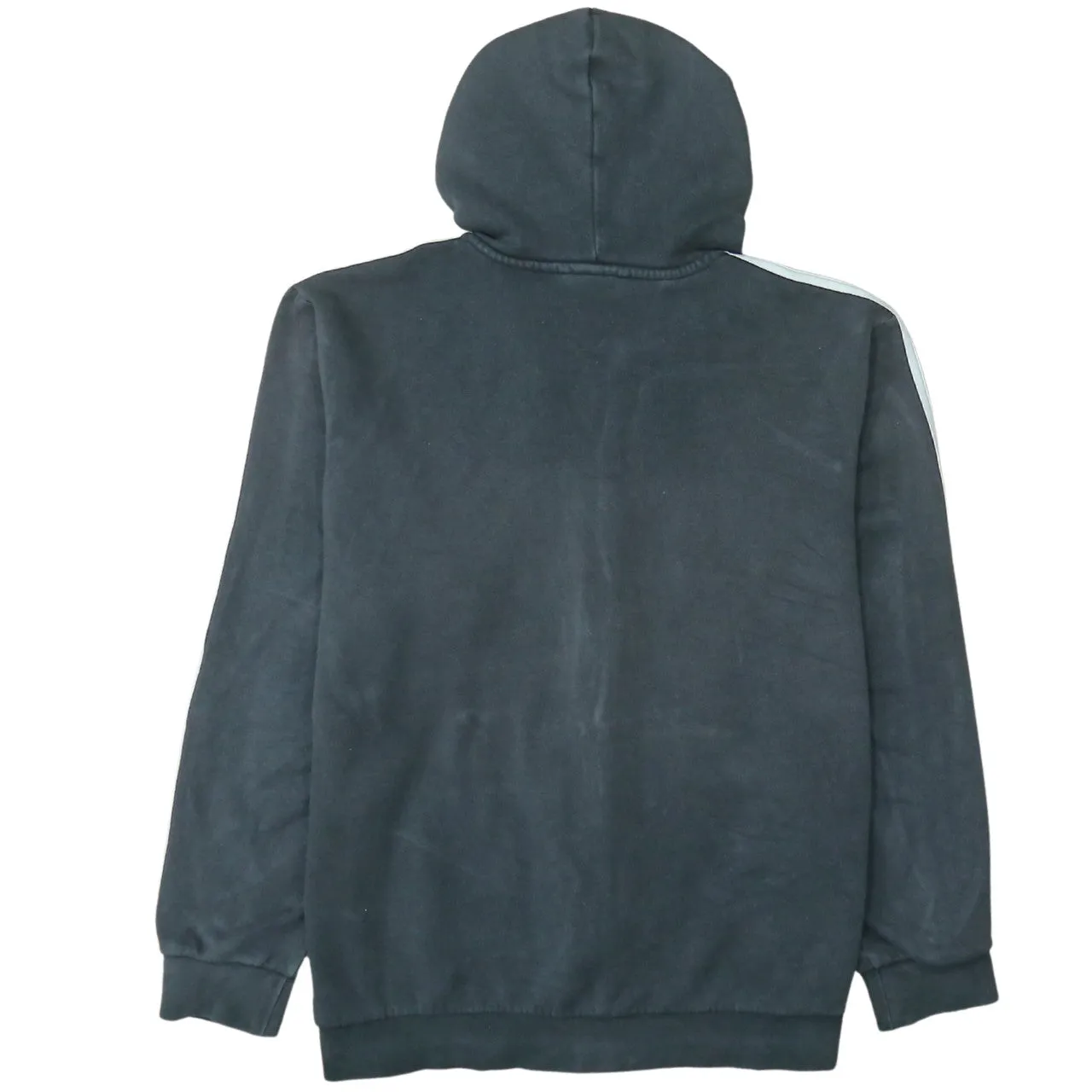 Adidas Black Hoodie Men's XLarge Full Zip Three Stripe Sleeves Embroidered Logo Top sold by Vintage Club product image thumbnail 2