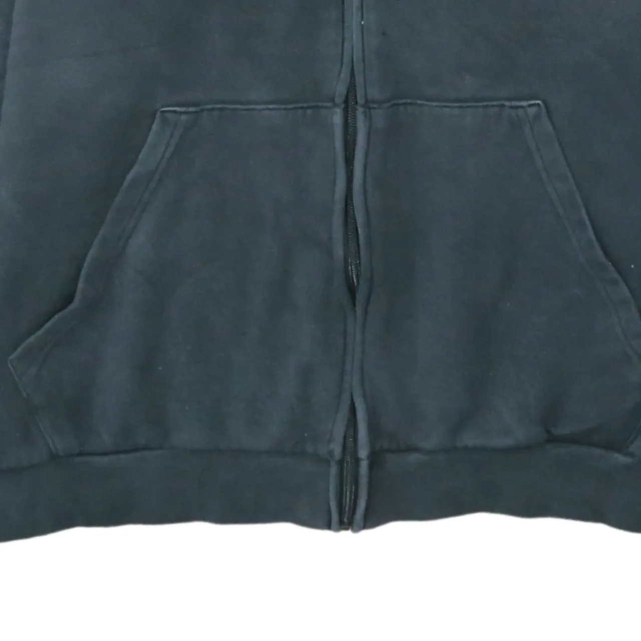 Adidas Black Hoodie Men's XLarge Full Zip Three Stripe Sleeves Embroidered Logo Top sold by Vintage Club product image thumbnail 4