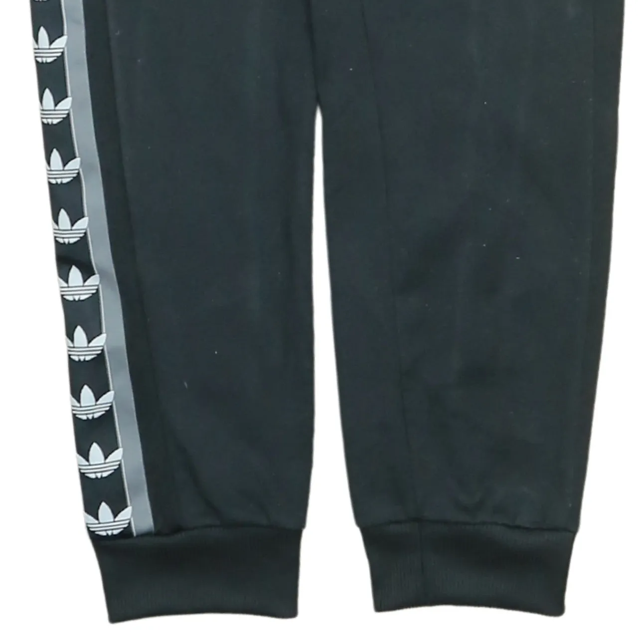 Adidas Black Joggers Men’s Medium Trefoil Tape Side Stripe Embroidered Logo Sweatpants sold by Vintage Club product image thumbnail 4