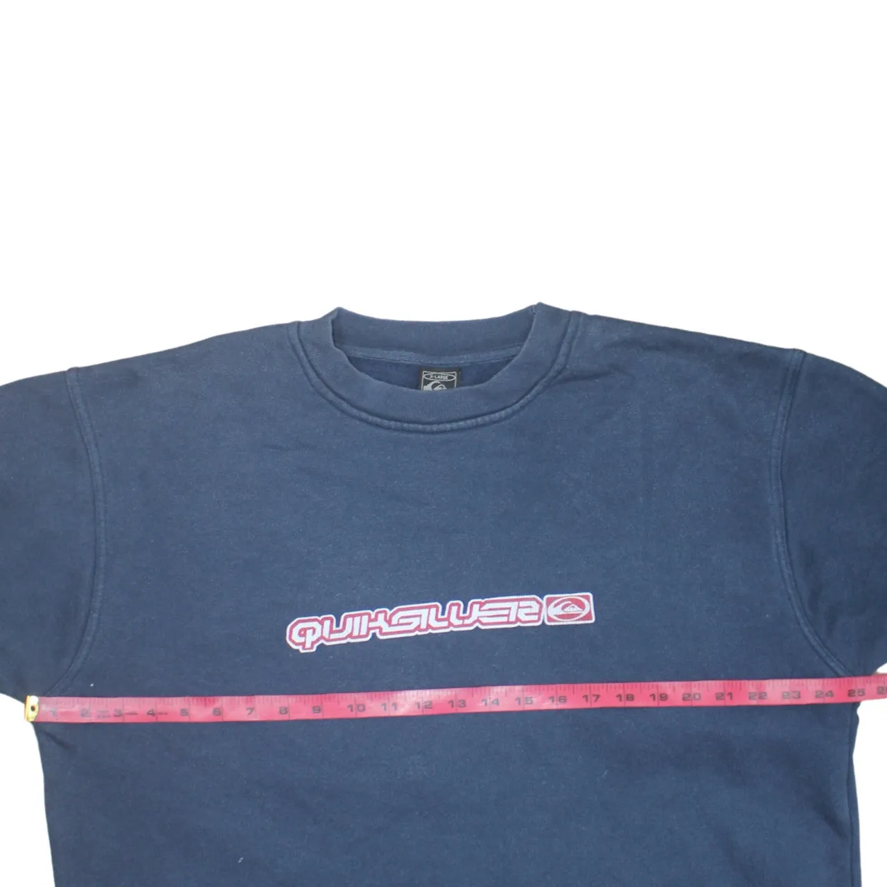 Quiksilver Navy Blue Sweatshirt Men's XLarge Printed Logo Surf Graphic Pullover Jumper sold by Vintage Club product image thumbnail 5