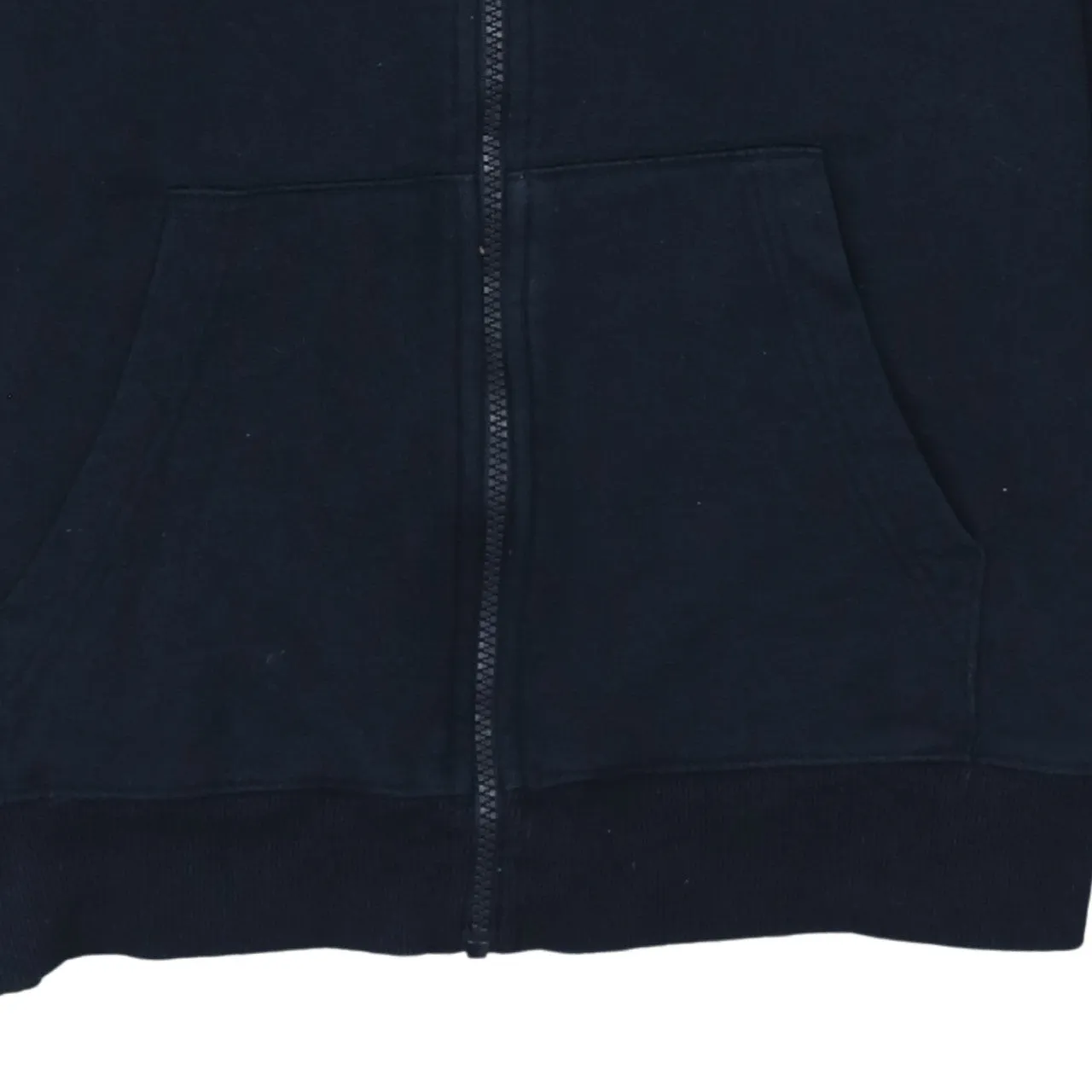 Tommy Hilfiger Navy Blue Zip Hoodie Women's Medium Embroidered Chest Logo Front Pockets Sweatshirt sold by Vintage Club product image thumbnail 4