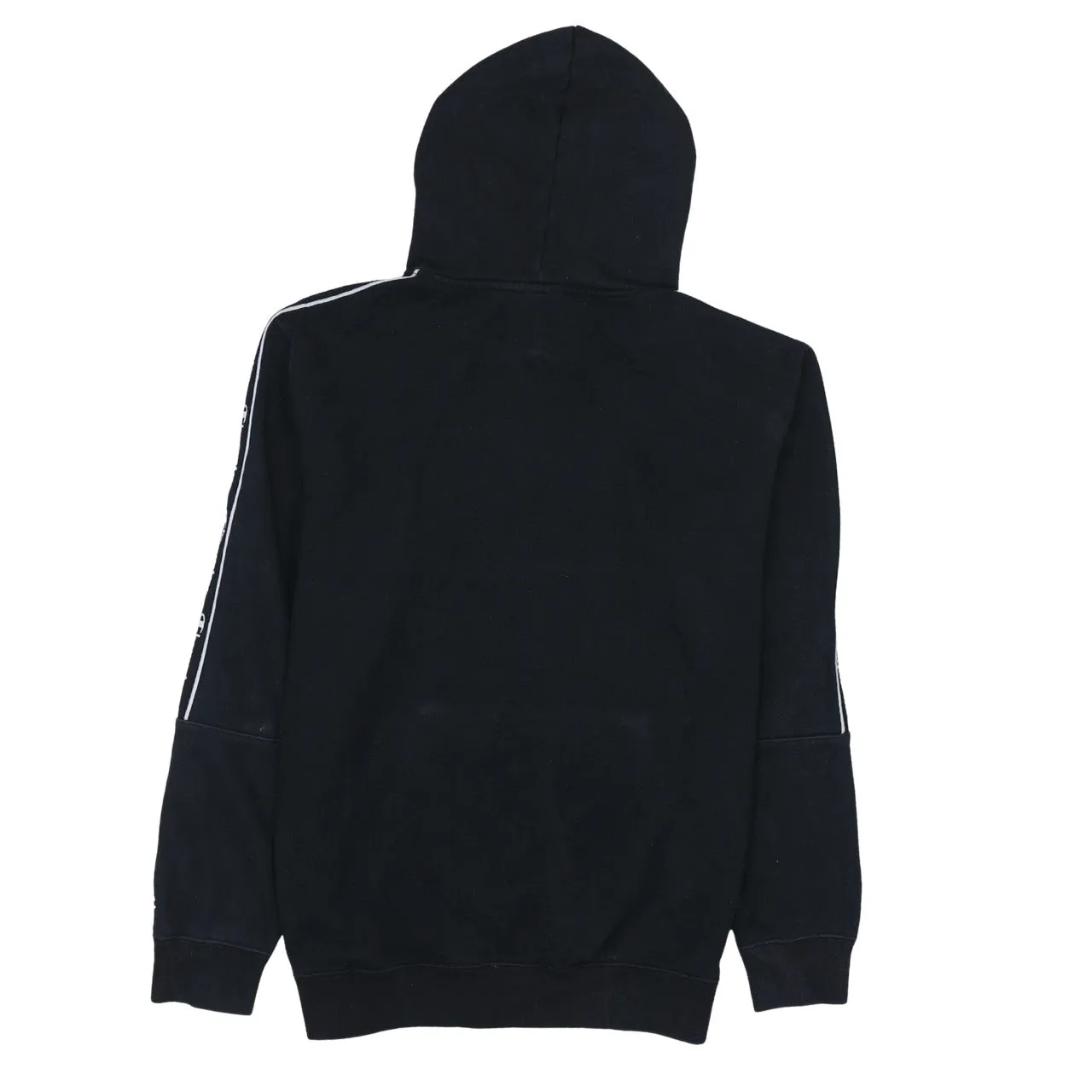 Champion Black Hoodie Women’s Medium Embroidered Chest Logo Stripe Sleeve Pullover Sweatshirt sold by Vintage Club product image thumbnail 2