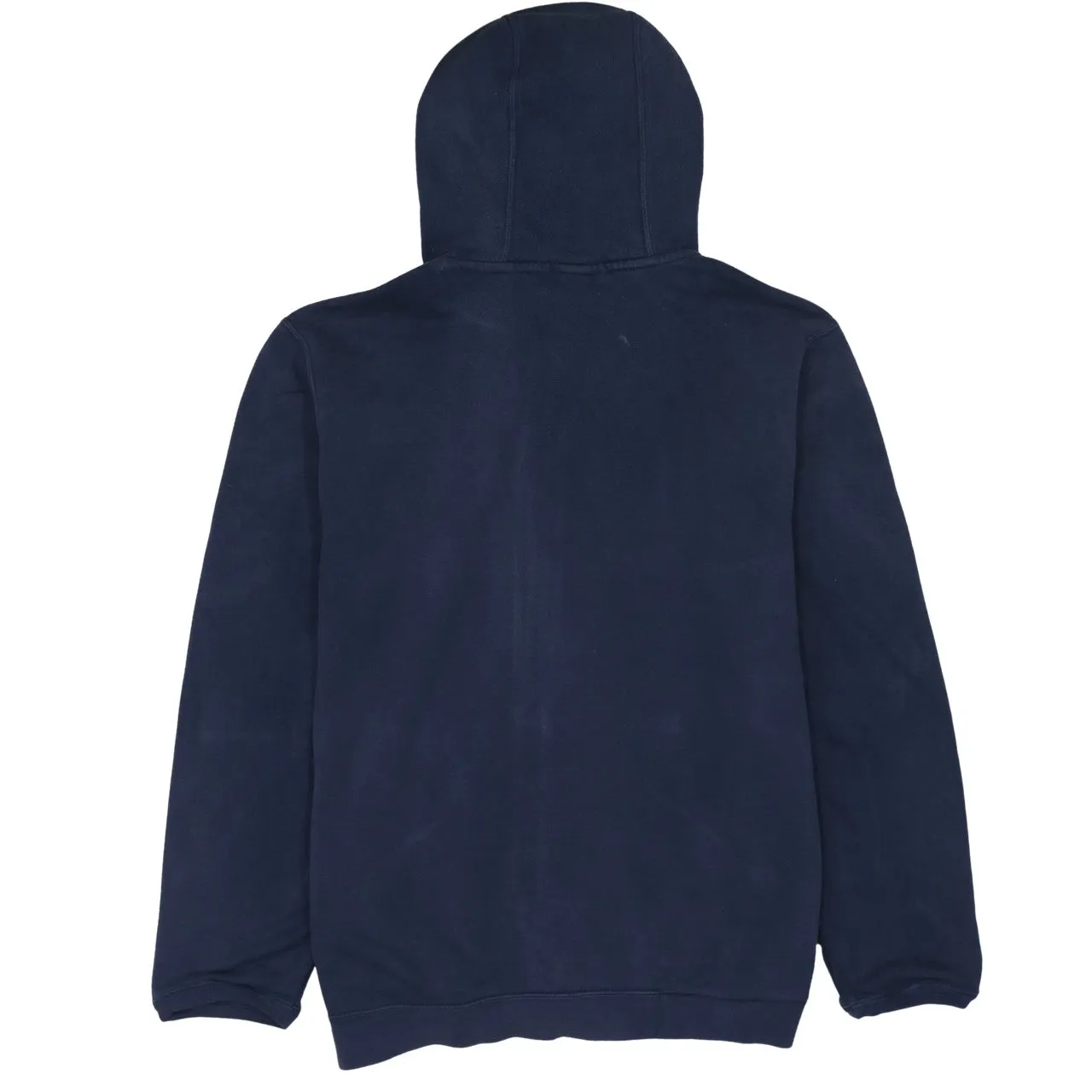 Nike Navy Blue Full Zip Hoodie Men's XLarge Embroidered Swoosh Split Pocket Fleece Top sold by Vintage Club product image thumbnail 2