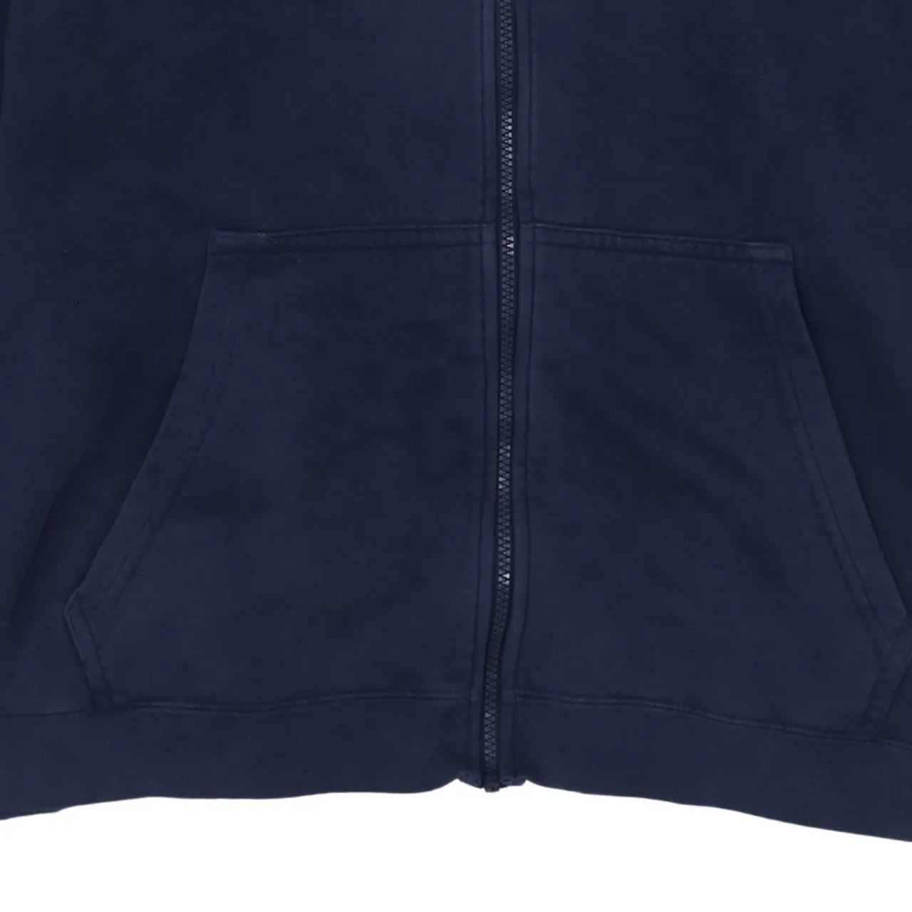 Nike Navy Blue Full Zip Hoodie Men's XLarge Embroidered Swoosh Split Pocket Fleece Top sold by Vintage Club product image thumbnail 4