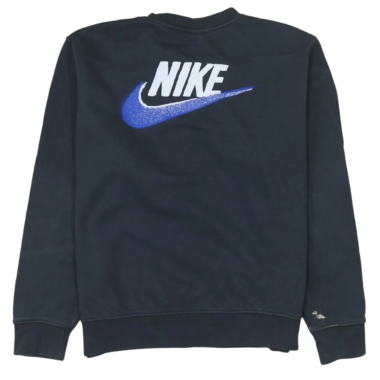 Nike Black Sweatshirt Men's Medium Printed Multi Logo Front Back Crewneck Pullover Top sold by Vintage Club product image thumbnail 2