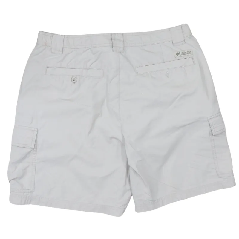 Columbia Beige Cargo Shorts Men's Large Multi Pocket Belt Loops Outdoor Hiking sold by Vintage Club