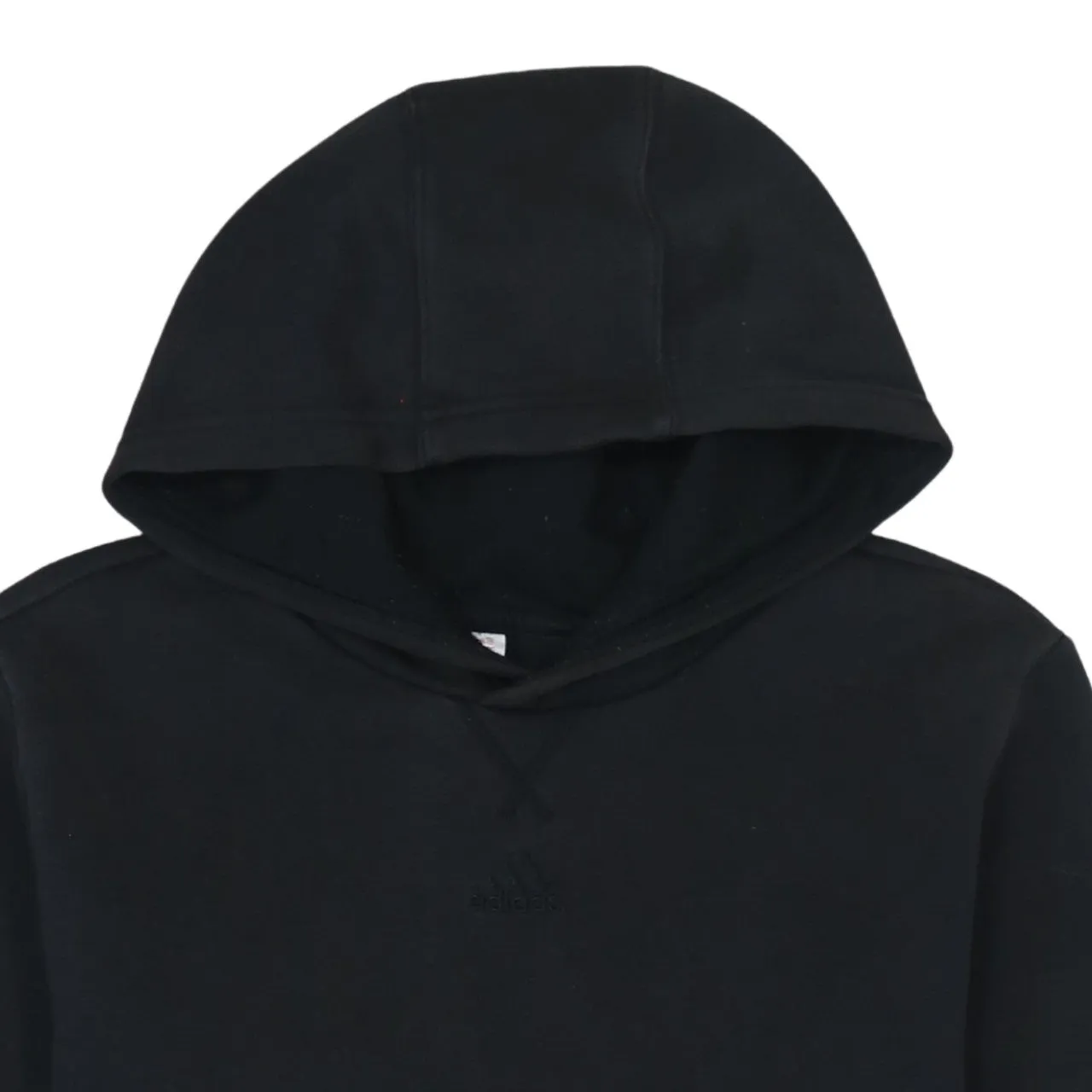 Adidas Black Hoodie Women’s Large Embroidered Logo Front Pocket Pullover Sweatshirt sold by Vintage Club product image thumbnail 3