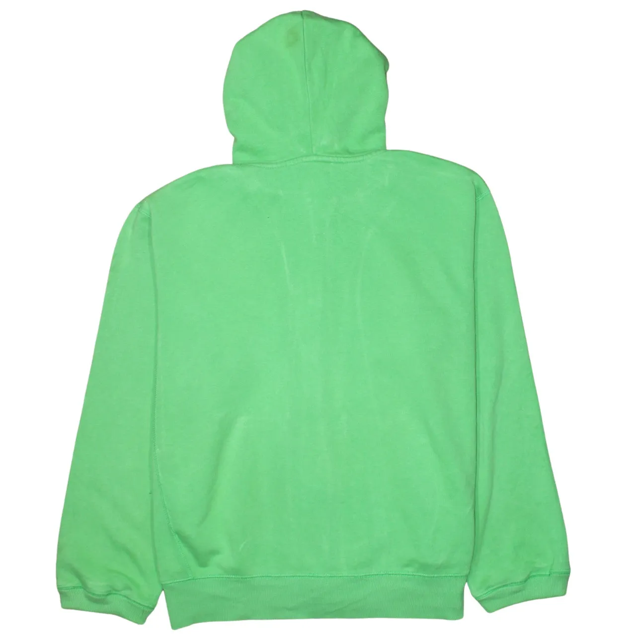 Nike Bright Green Hoodie Men's XLarge Full Zip Embroidered Swoosh Split Pocket Sweatshirt sold by Vintage Club product image thumbnail 2