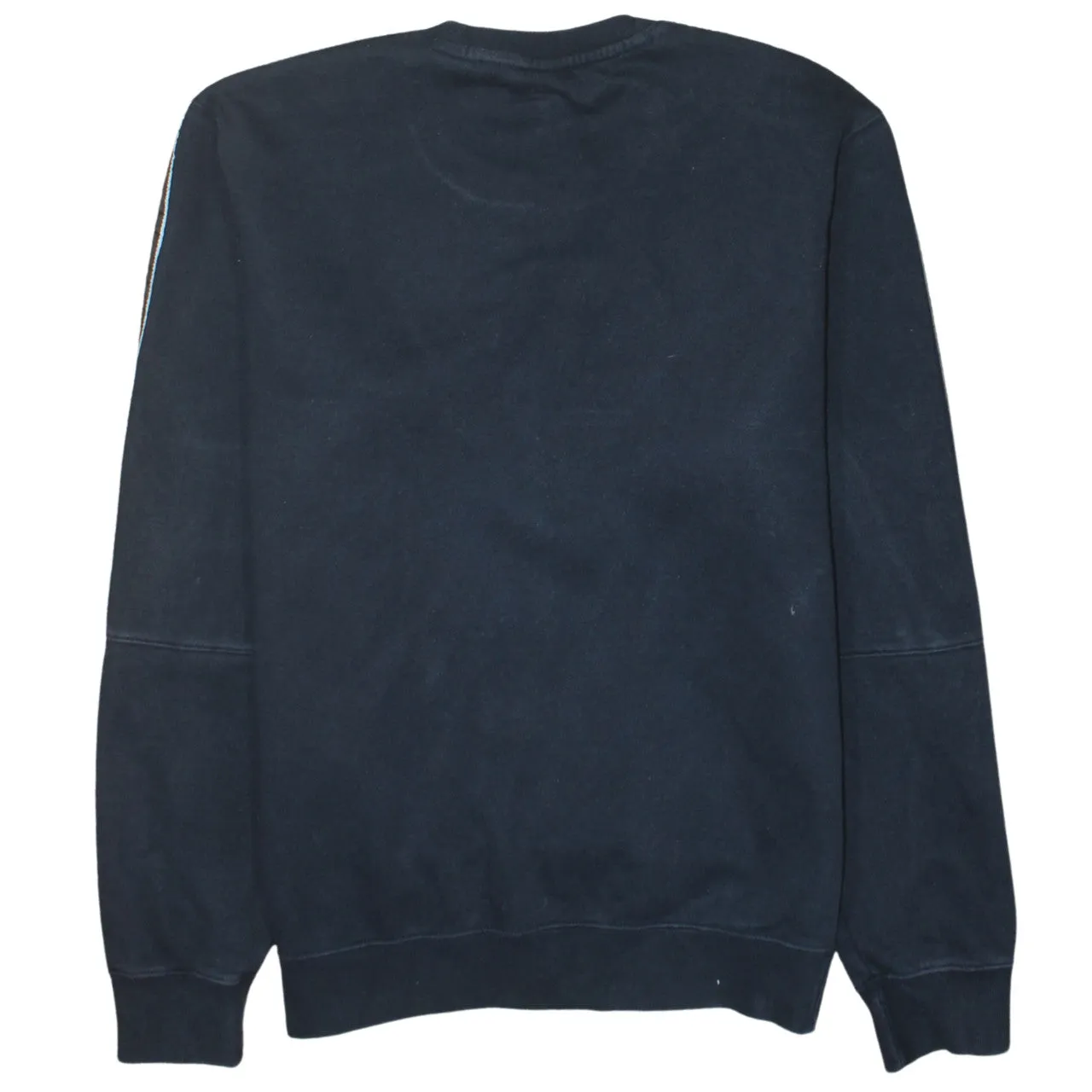 Champion Navy Blue Sweatshirt Women’s Large Embroidered Chest Logo Taped Sleeves Pullover Jumper sold by Vintage Club product image thumbnail 2