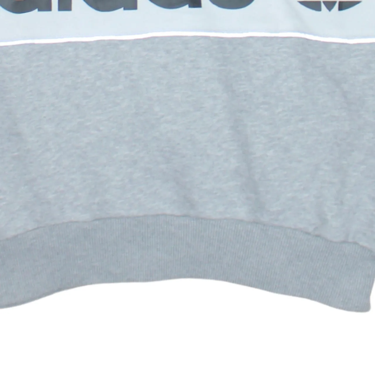 Adidas Black Colour Block Sweatshirt Women's XLarge Printed Trefoil Logo Crewneck Pullover Top sold by Vintage Club product image thumbnail 4