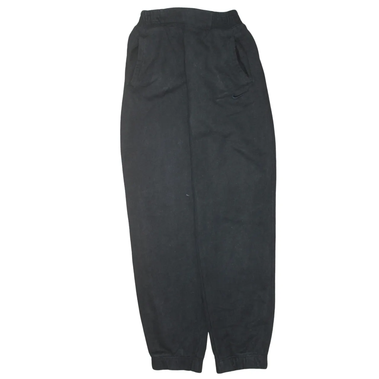 Nike Black Joggers Women’s Medium Elasticated Waist Cuffed Hem Small Swoosh Sweatpants sold by Vintage Club product image thumbnail 2