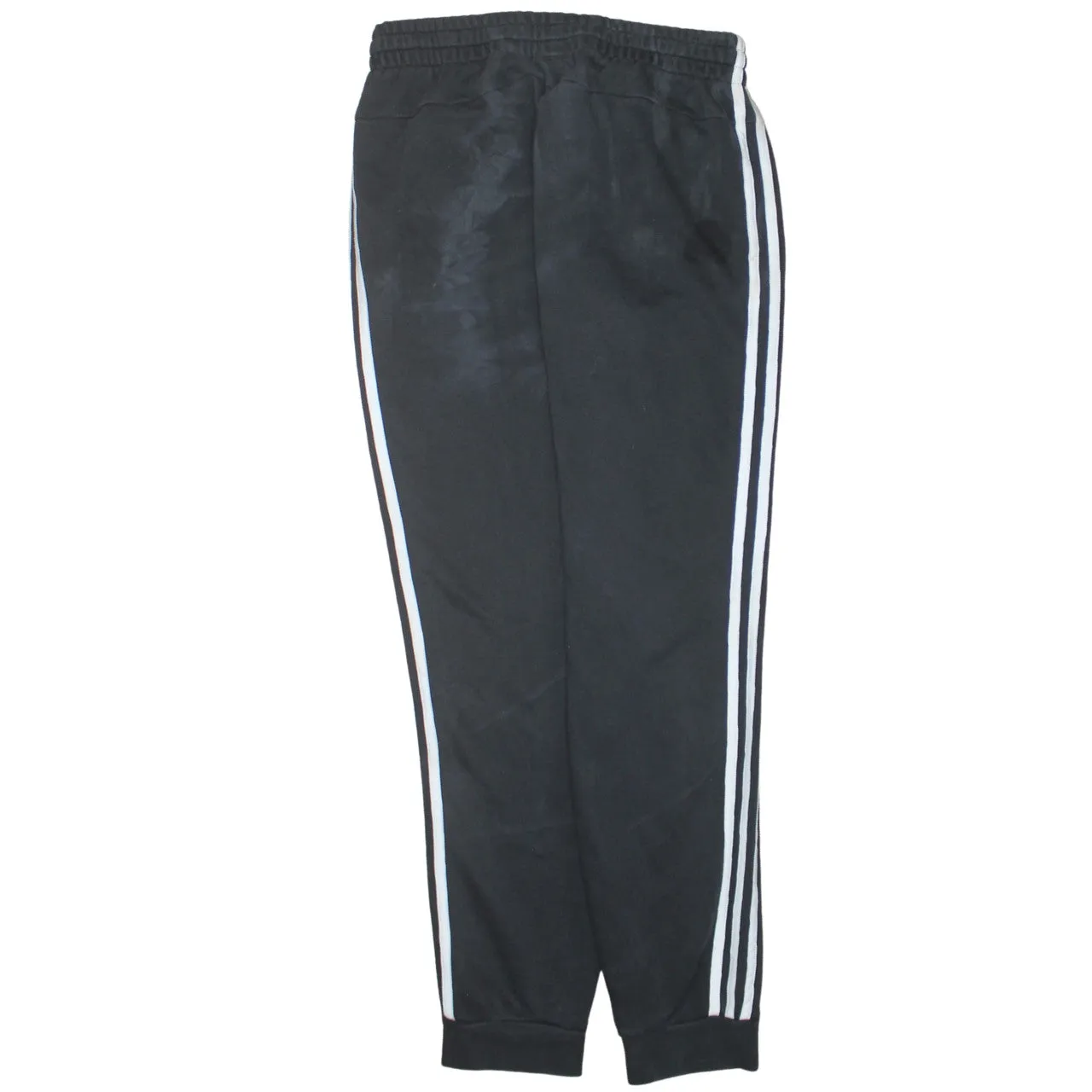 Adidas Black Joggers Women’s Large Embroidered Logo Three Stripe Sides Cuffed Sweatpants sold by Vintage Club product image thumbnail 2
