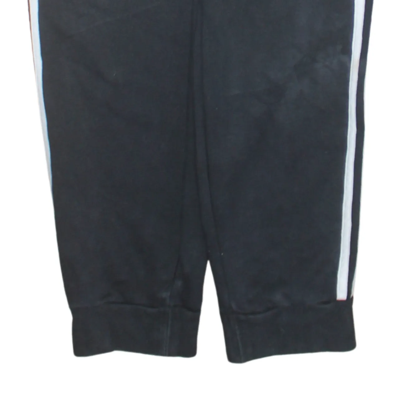 Adidas Black Joggers Women’s Large Embroidered Logo Three Stripe Sides Cuffed Sweatpants sold by Vintage Club product image thumbnail 4