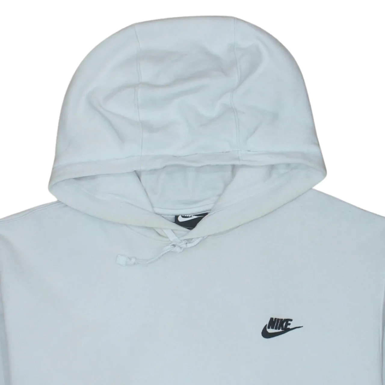 Nike White Hoodie Men’s XLarge Embroidered Swoosh Logo Front Pocket Pullover Sweatshirt sold by Vintage Club product image thumbnail 3