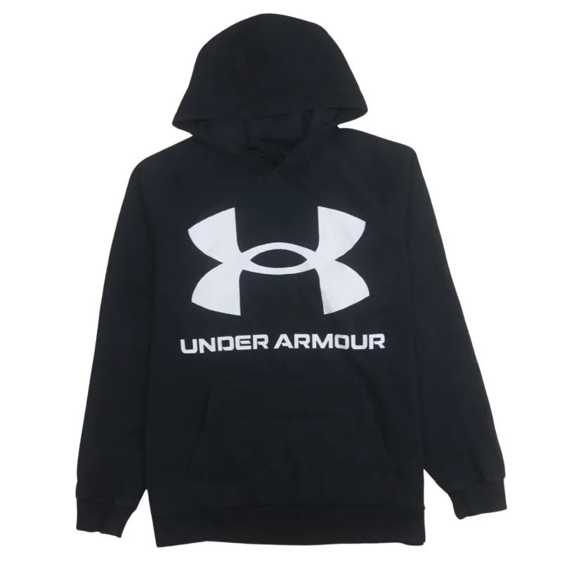 Under Armour Black Hoodie Men's XLarge Printed Logo Front Pouch Fleece Pullover Sweatshirt sold by Vintage Club