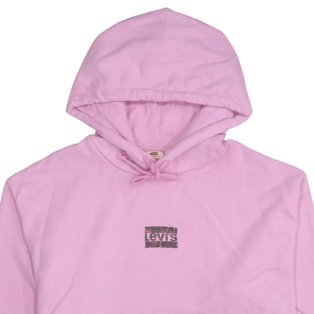 Levi's Pink Hoodie Men's XLarge Printed Chest Logo Drawstring Hood Front Pocket Sweatshirt sold by Vintage Club product image thumbnail 3