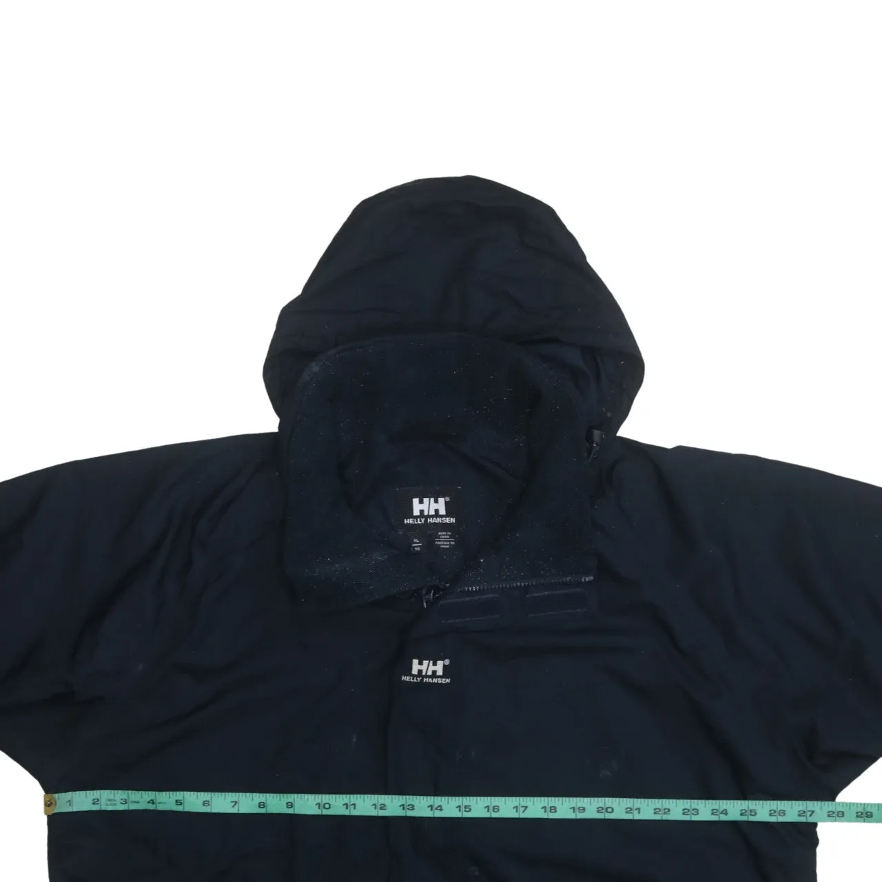 Helly Hansen Navy Blue Hooded Jacket Men's XLarge Embroidered HH Logo Zip Pockets Windbreaker sold by Vintage Club product image thumbnail 5
