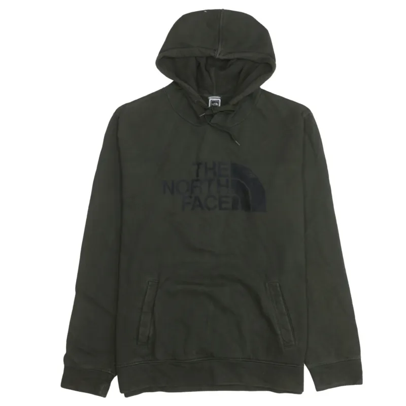 The North Face Dark Green Hoodie Men's XLarge Embroidered Front Logo Pouch Pockets Pullover Sweatshirt sold by Vintage Club