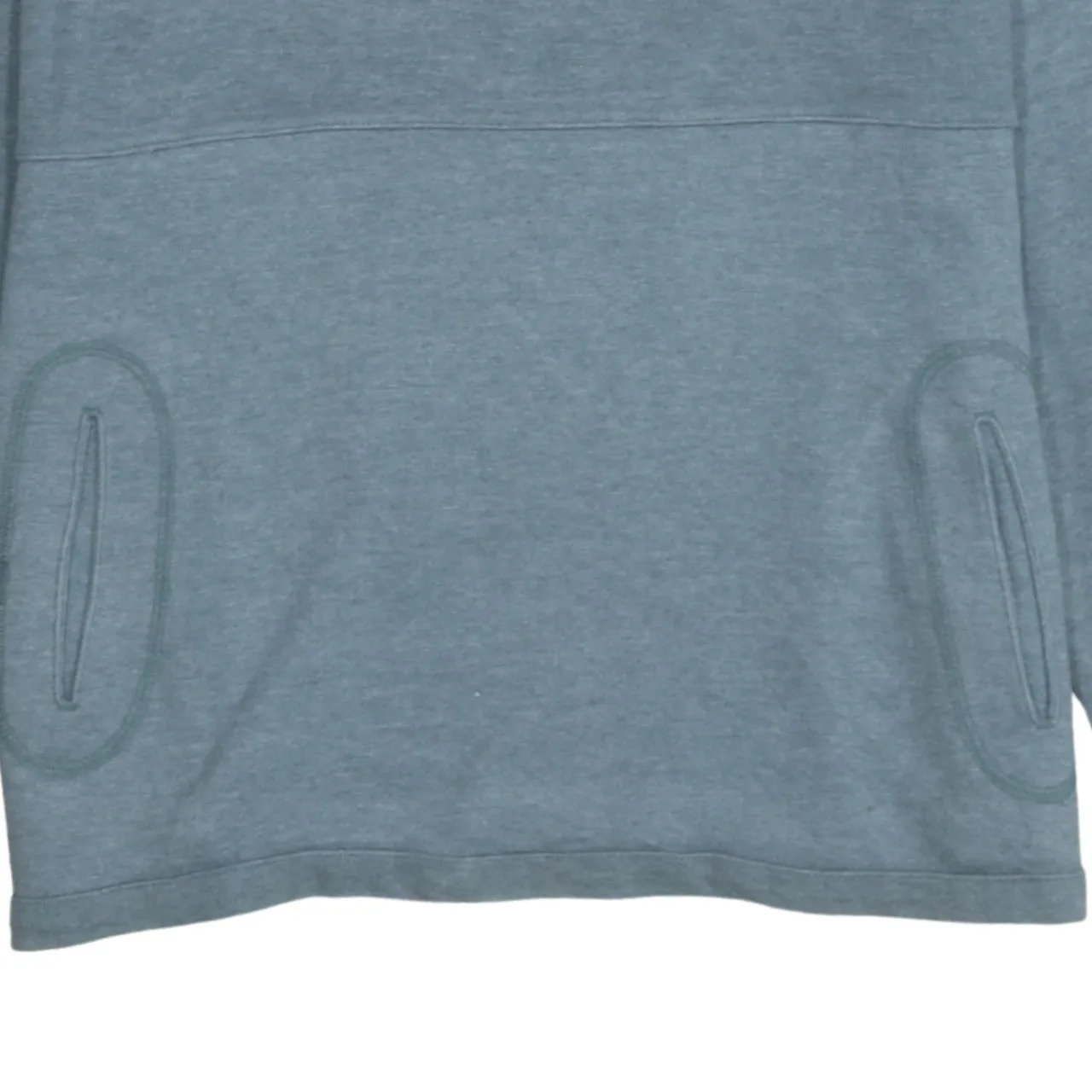 Reebok Blue Sweatshirt Women’s Large Embroidered Chest Logo Front Pockets Crewneck Pullover sold by Vintage Club product image thumbnail 4