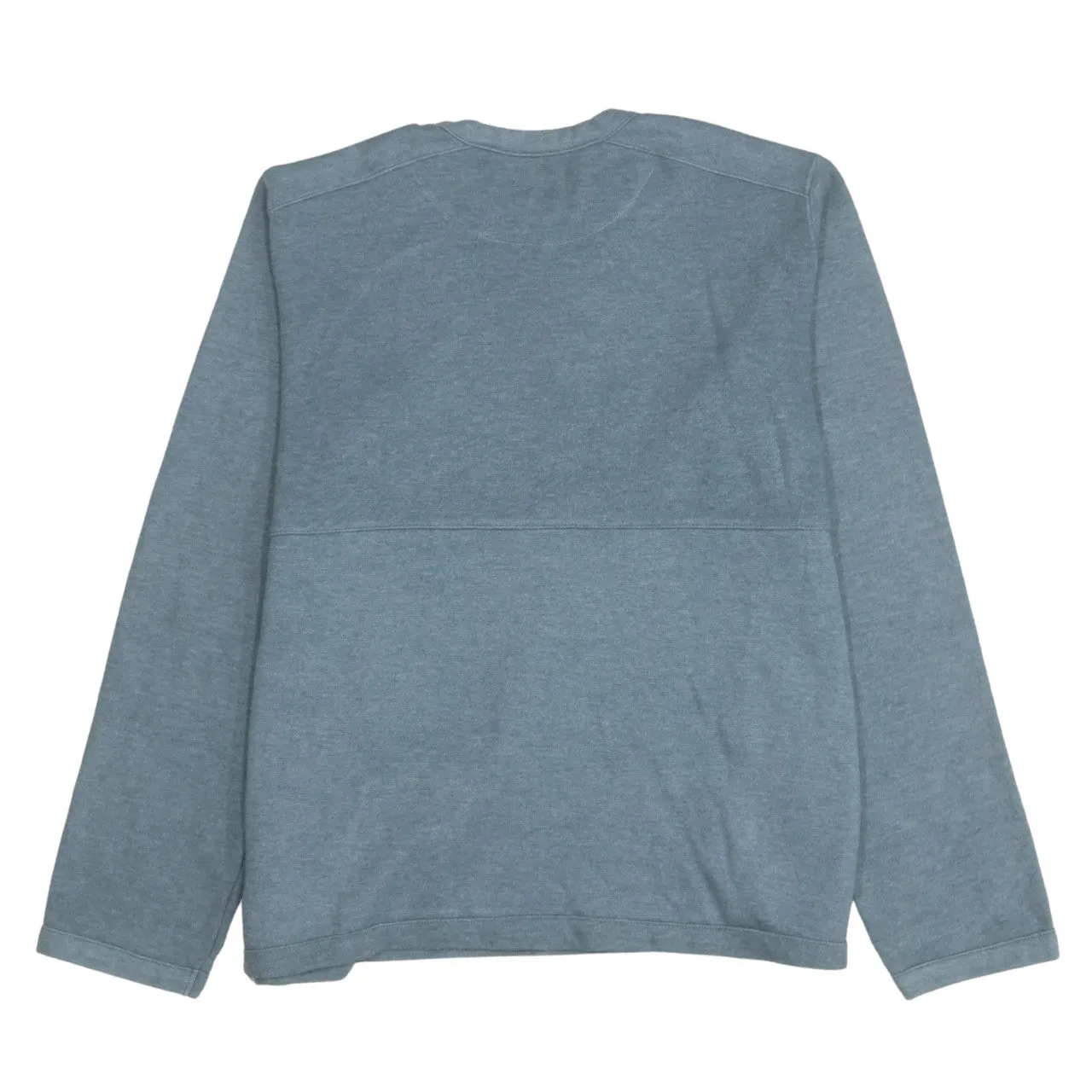 Reebok Blue Sweatshirt Women’s Large Embroidered Chest Logo Front Pockets Crewneck Pullover sold by Vintage Club product image thumbnail 2