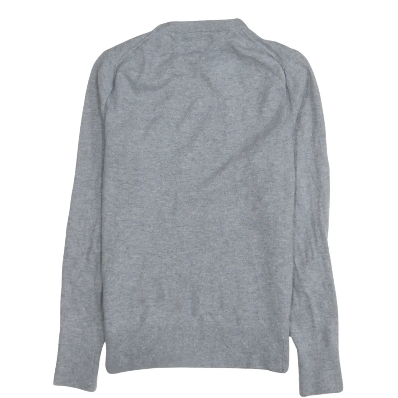 Tommy Hilfiger Grey Jumper Women’s Large Embroidered Chest Flag Logo Knit Sweater Pullover sold by Vintage Club product image thumbnail 2